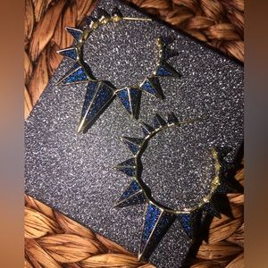 Melinda Maria Mamma Gabriella Spiked Hoop Earrings